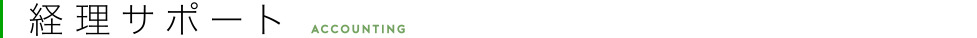 経理サポート